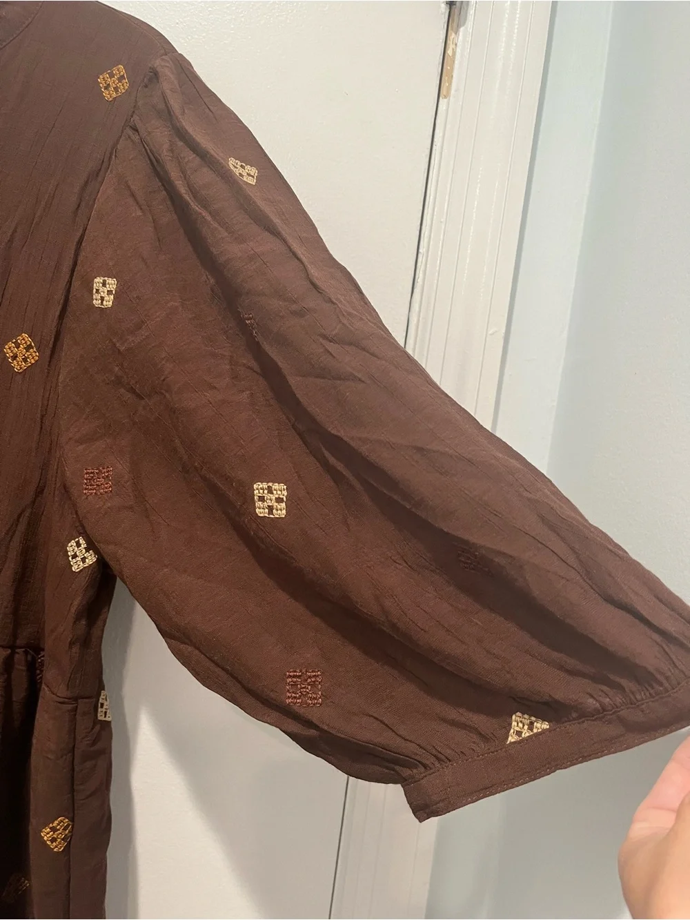 Figueroa & Flower Embroidered Tiered Boho Midi Dress size XL